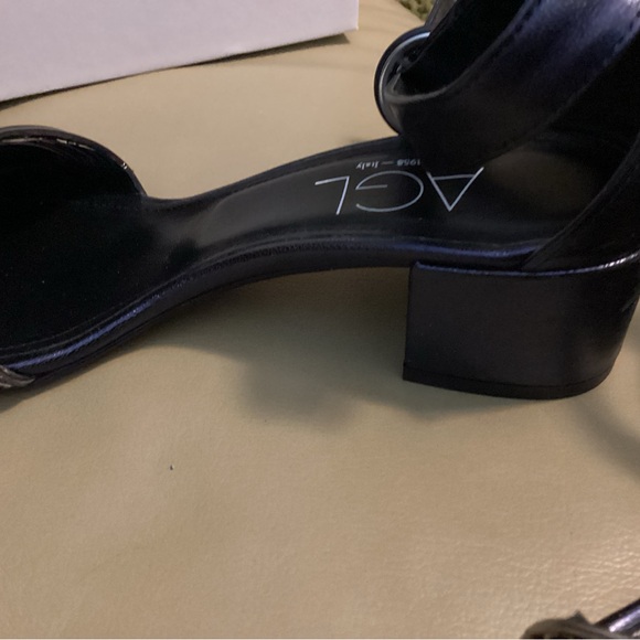 AGL navy sandals with small block heel - Picture 5 of 7
